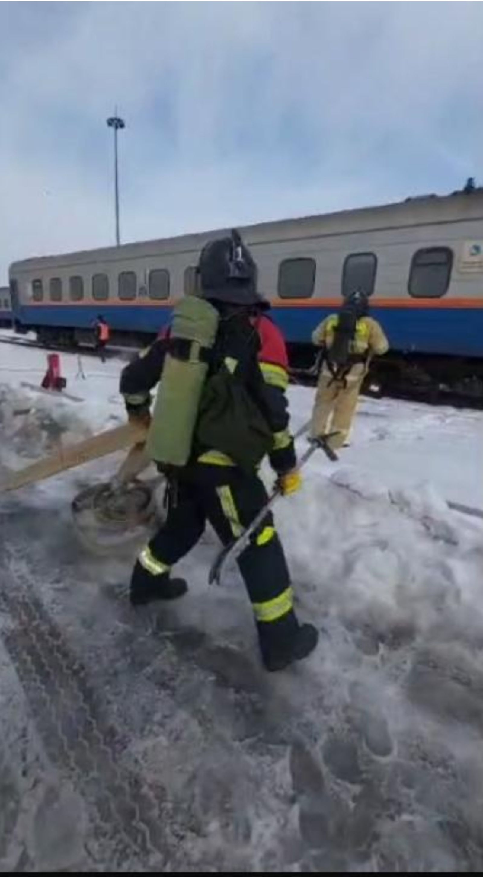 Условный пожар потушили на станции Астана