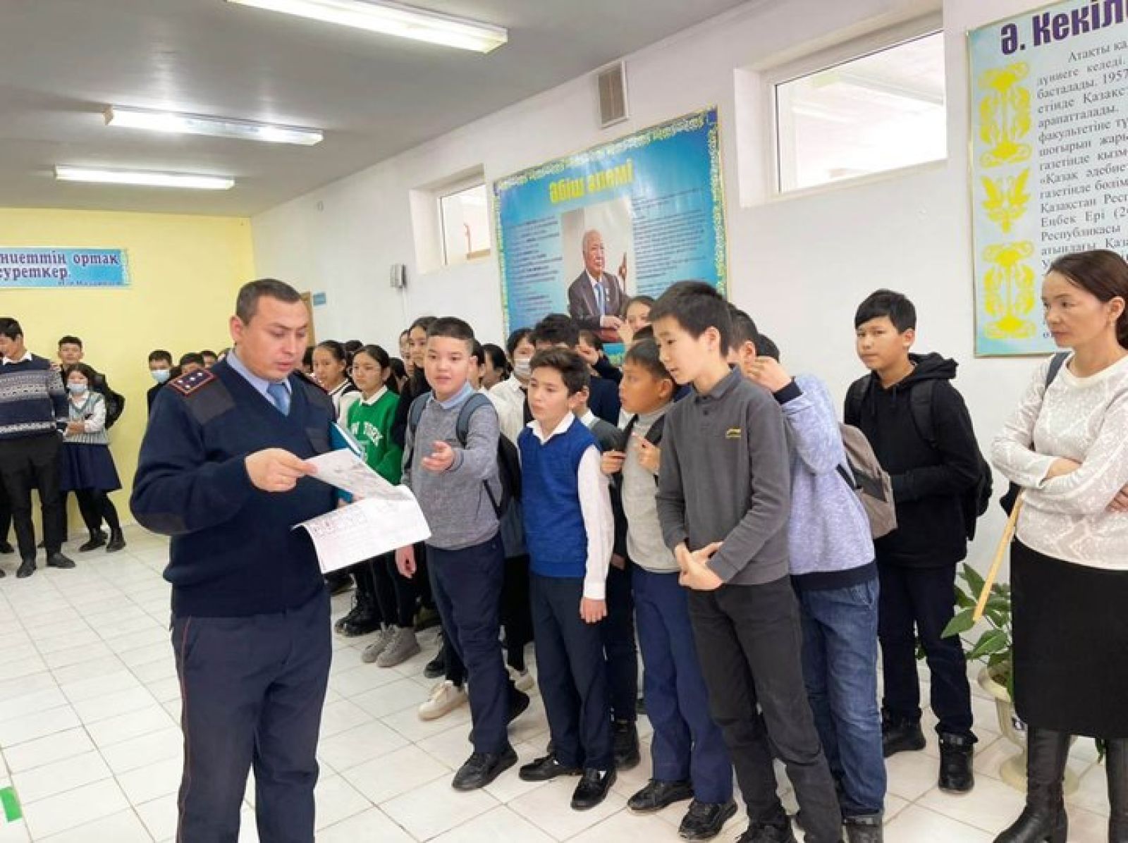 Тәртіп сақшылары «Өтес» мектебінде кездесу өткізді