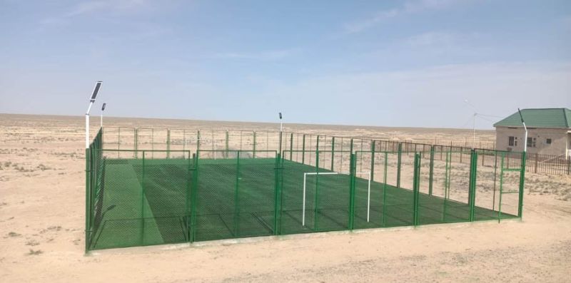 Бопай станциясында футбол алаңы ашылды