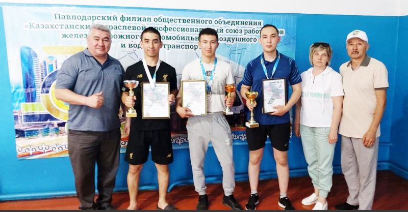 Павлодарский филиал «Казпрофтранс» провел соревнования по настольному теннису