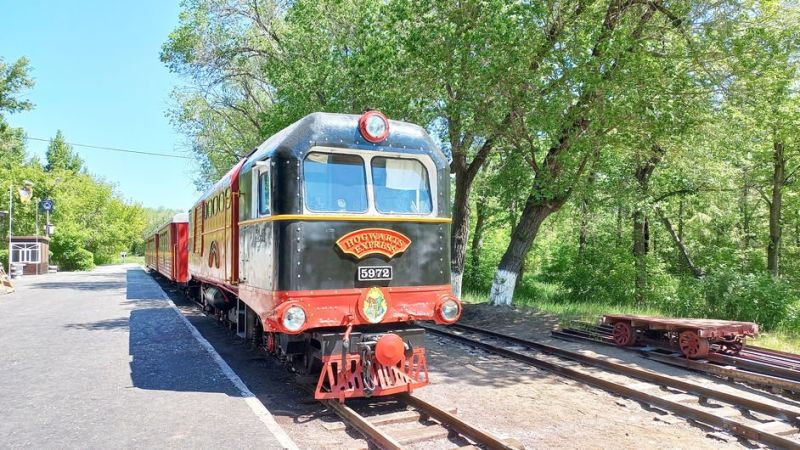 В Караганде запустили детский поезд «Хогвартс-экспресс»