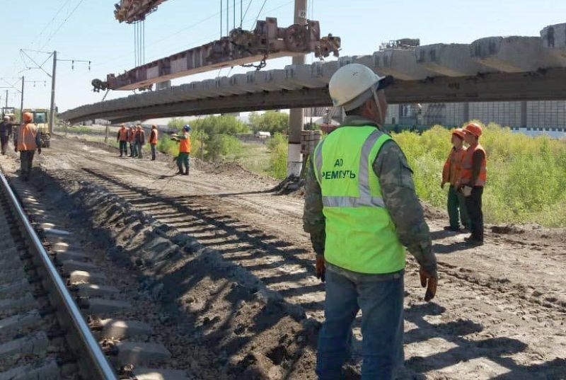 Ремонт железнодорожных путей в Костанайском регионе близится к завершению