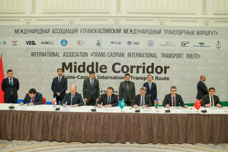Объем перевозок грузов по Транскаспийскому маршруту вырос в 2,5 раза