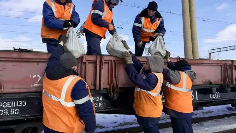 Теміржолшылар су тасқынынан зардап шеккен аймақтарға көмектесуде