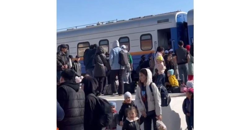 7 мыңнан астам адам су басқан аймақтардан пойызбен шығарылды