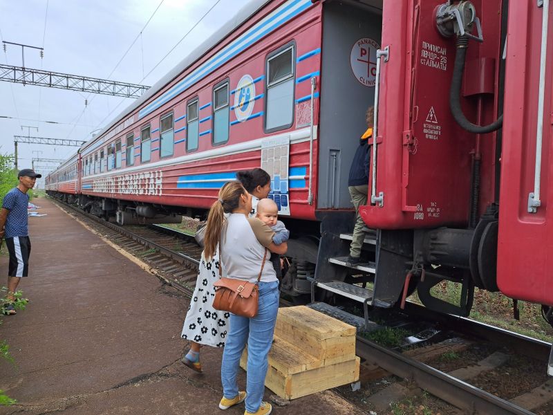 Поезд «Саламатты Қазақстан» прибыл в Карагандинскую область