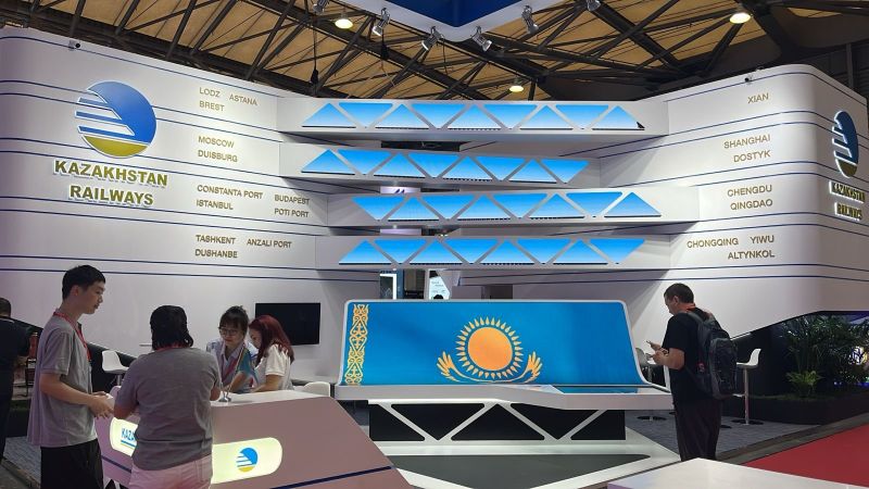 Стенд КТЖ вызвал особый интерес на выставке Transport Logistic China 2024 в Шанхае