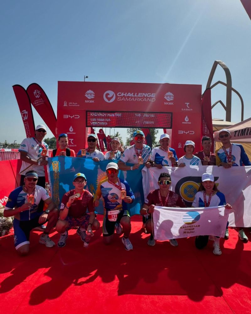 Railways athletics club принял участие в соревнованиях по триатлону SAMARKAND CHALLENGE