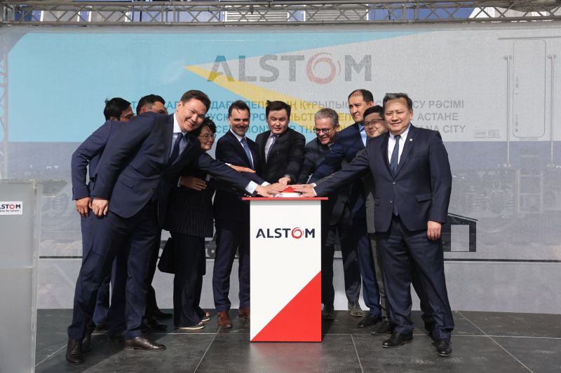 Первый камень нового сервисного центра компании Alstom заложен в Астане