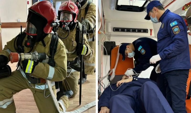 Жамбылда зілзала кезіндегі іс-қимыл пысықталды