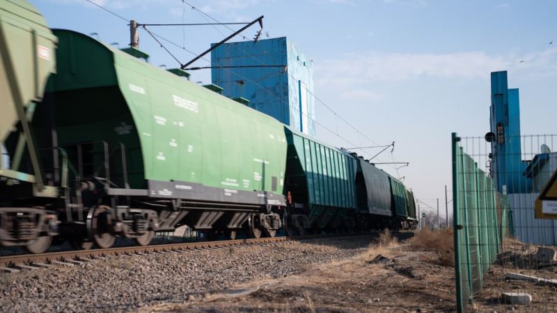 Экспортный путь зерна до узбекской границы продемонстрировали журналистам