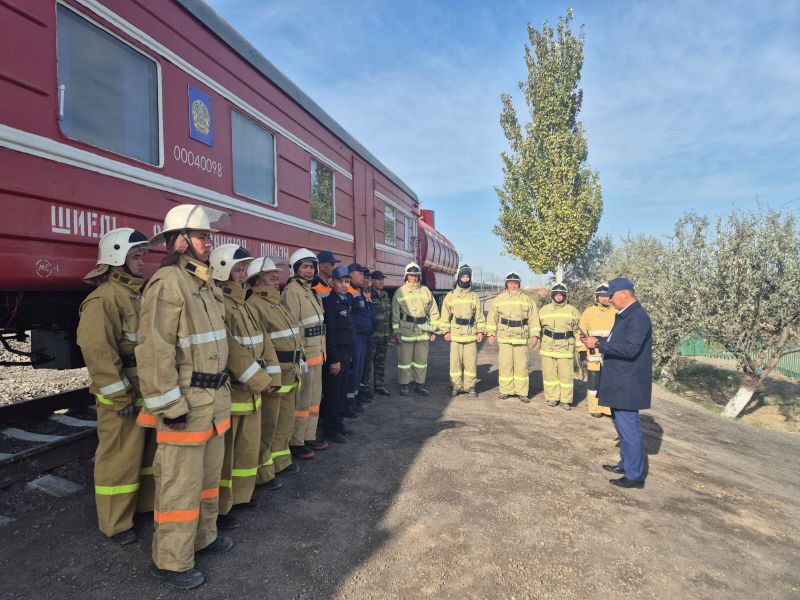 Шиелі өрт сөндіру пойызы жаңа орынға көшірілді