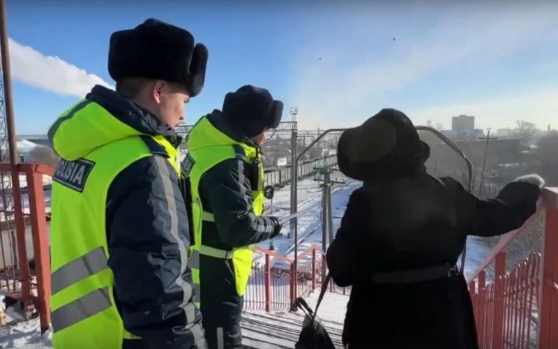 Көлік полициясы теміржолда қауіпсіздік ережелерін сақтауға шақырды