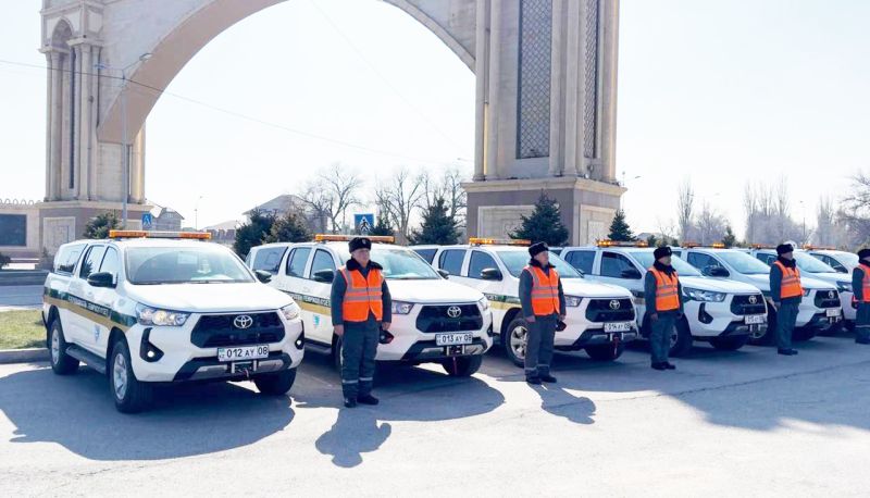 Жамбылға жеті автокөлік келді