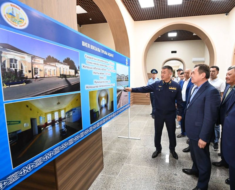 Қызылорда облысының әкімі Шиелі вокзалының құрылысымен танысты