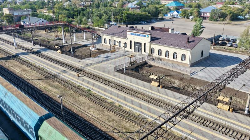 Реконструкция вокзала Тобол завершена в Костанайской области