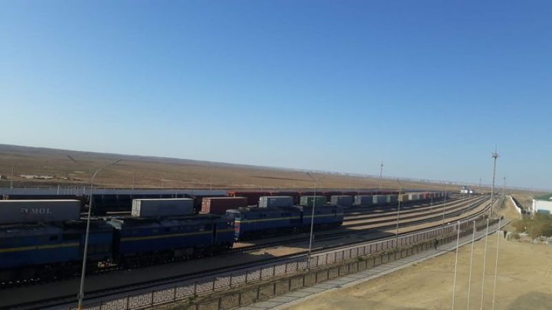 Контейнерный поезд из Туркменистана в Китай транзитом через Казахстан