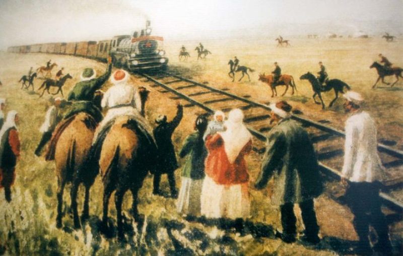 Портрет одного из строителей Турксиба