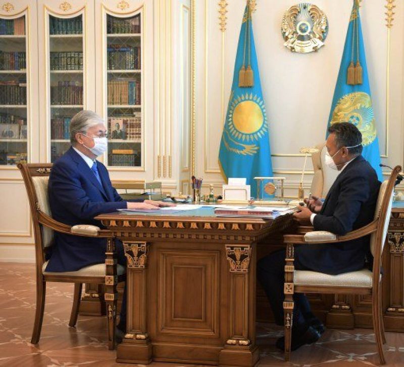 Президент РК принял Сауата Мынбаева