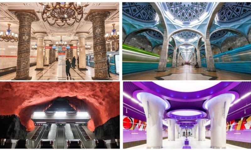 Самые красивые и необычные станции метро в мире