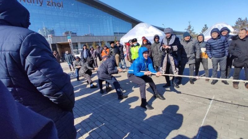Более тысячи работников ҚТЖ участвовали в соревнованиях, посвященных Наурызу