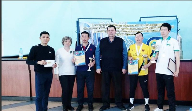 Павлодарские железнодорожники организовали турнир по настольному теннису