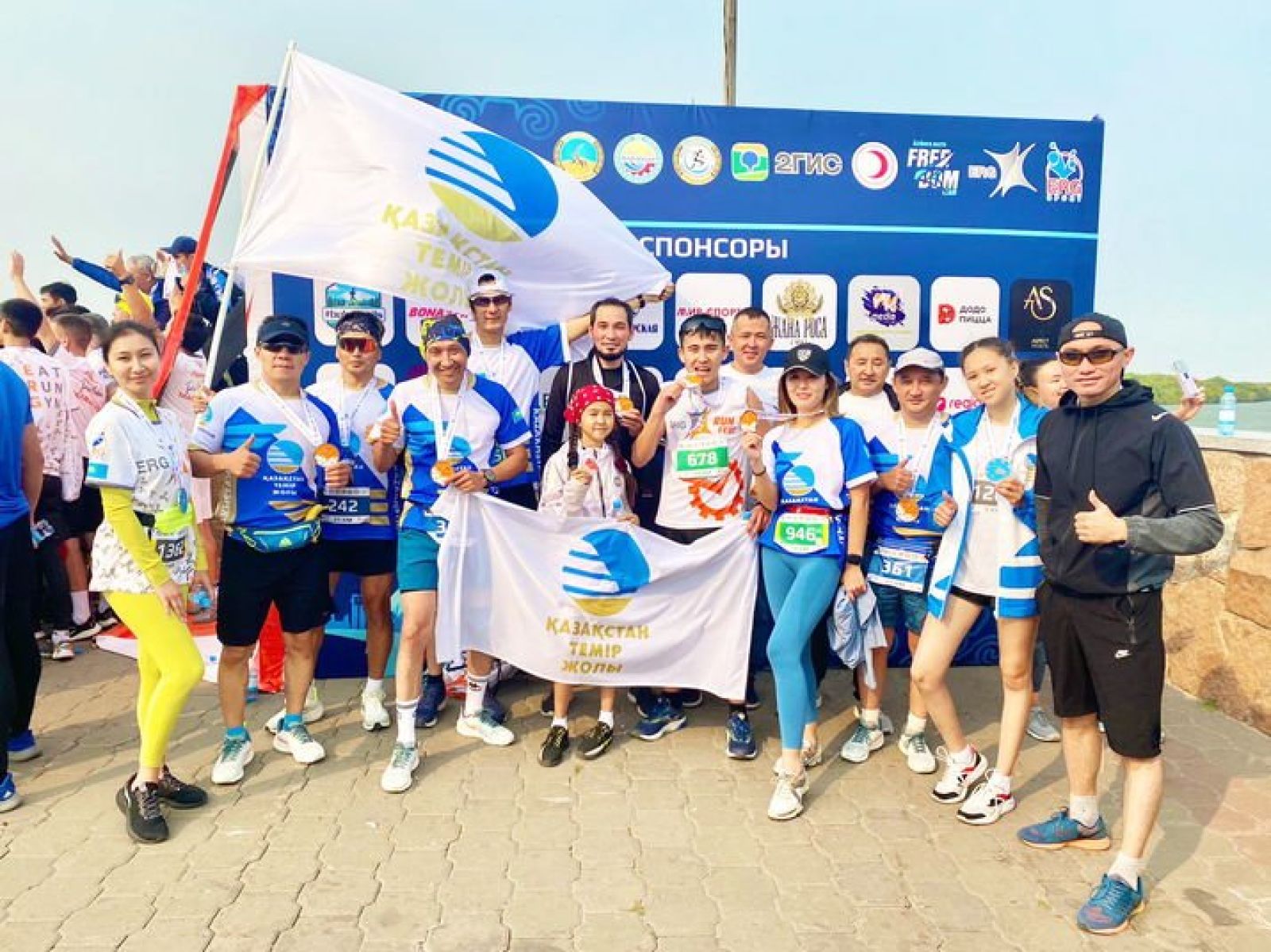 Железнодорожники ҚТЖ приняли участие в забеге ERG Run Fest Pavlodar