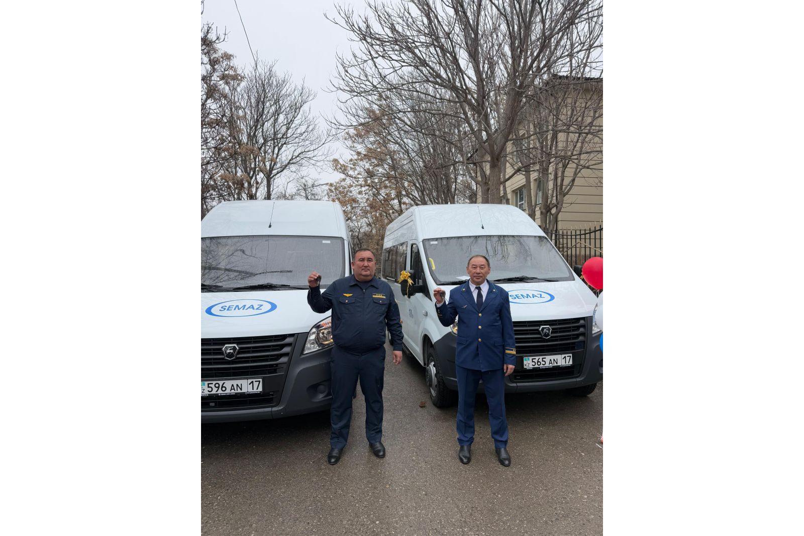 Автобус и два микроавтобуса пополнили парк Шымкентского отделения ГП