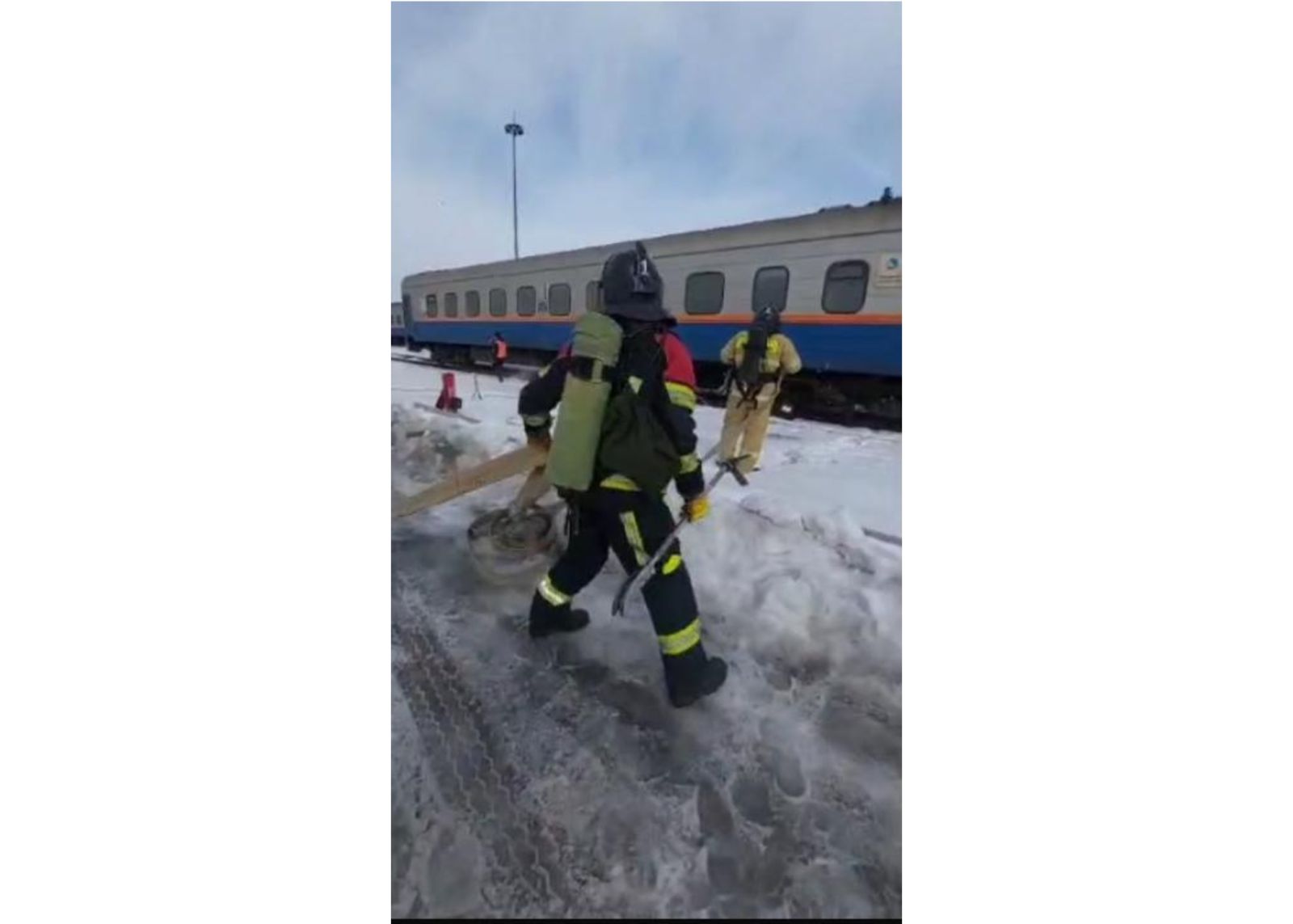 Условный пожар потушили на станции Астана