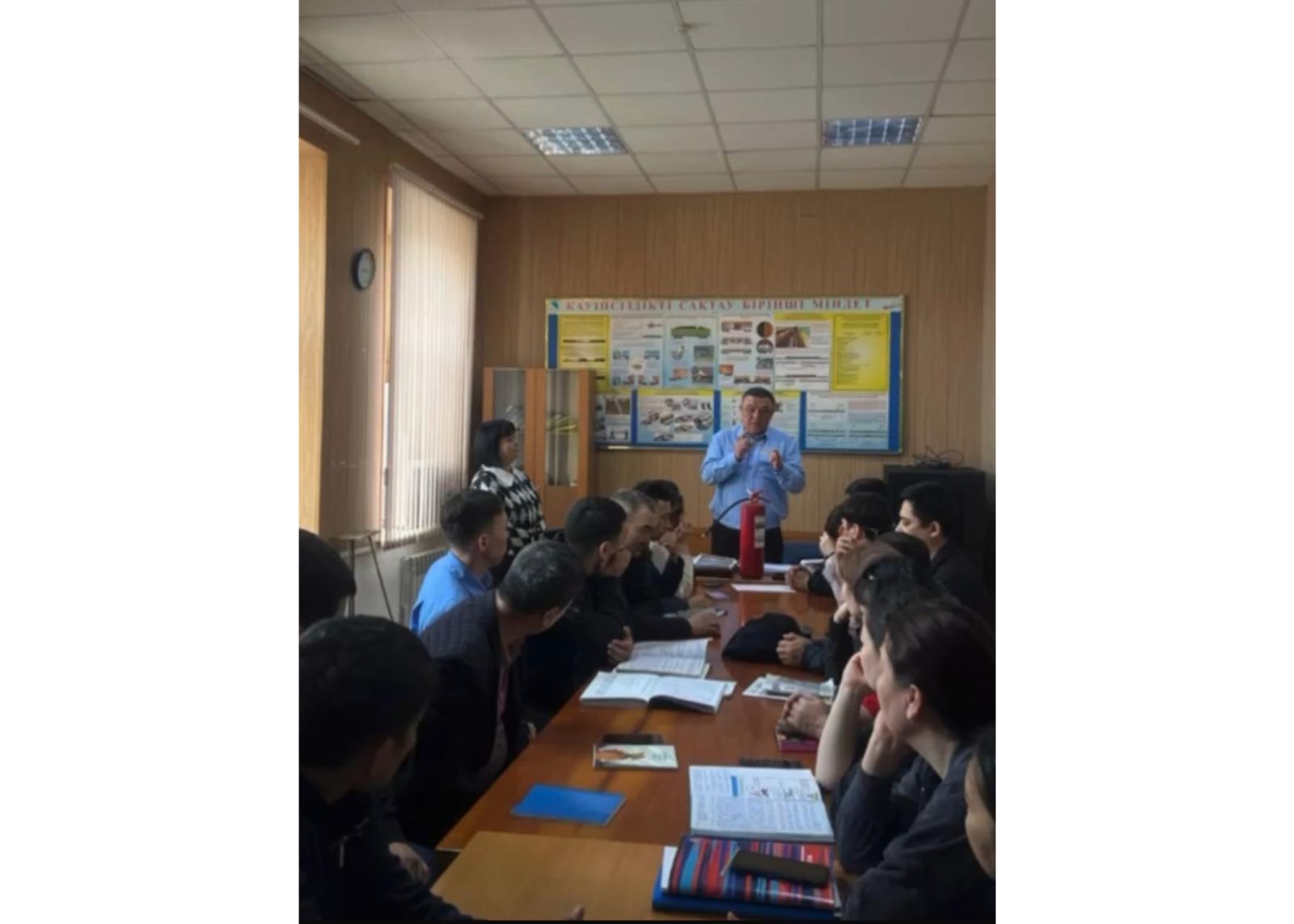 Техническое занятие по пожарной безопасности провели на станции Жіңішке