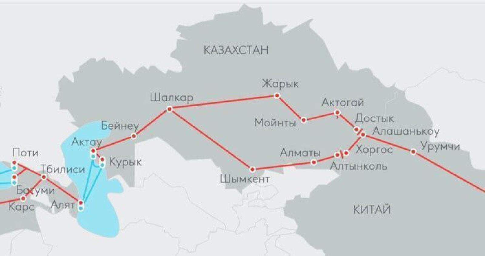 Қаржы министрлігі 2027 жылға қарай ТХКБ бойынша жүк тасымалы 7,2 млн тоннаға жетеді деп болжауда