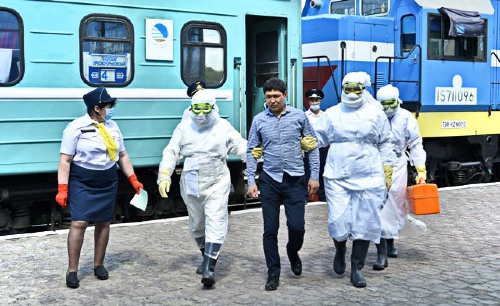 Жолаушыға жәрдем: Атырауда ауруға қарсы оқу-жаттығу өтті