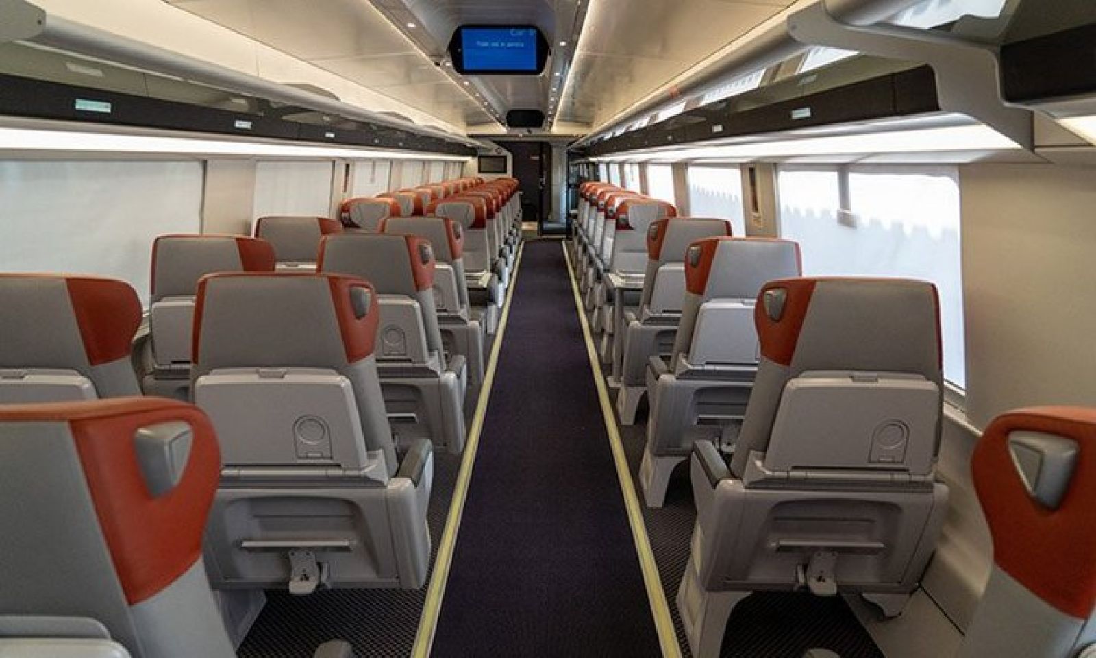 Amtrak представил интерьеры новых поездов Acela