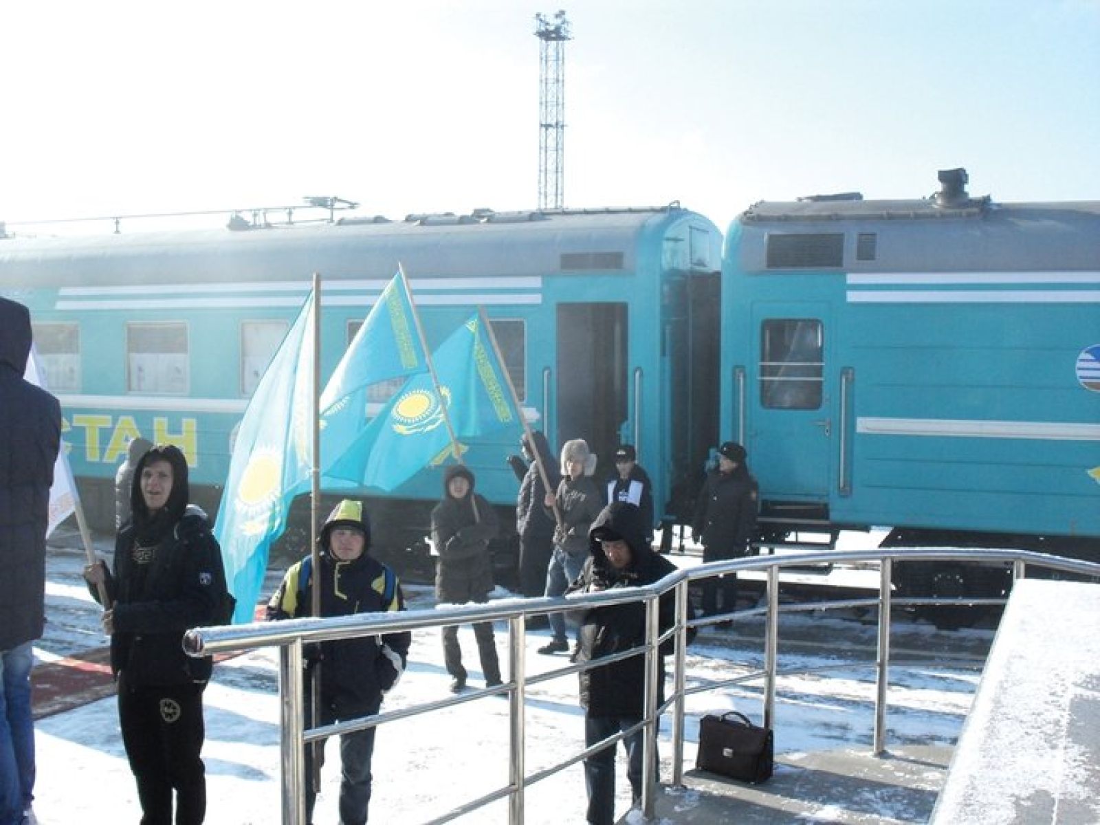 Поезд «Тәуелсіз Қазақстан» побывал на Защите
