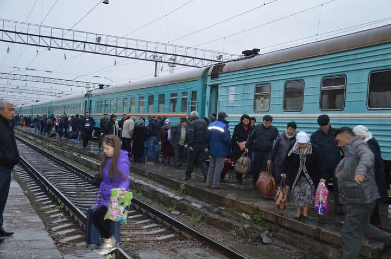 Вокзалдағы... кептеліс