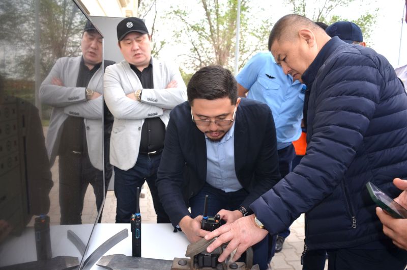 Испытания системы интервального регулирования движения поездов (СИРДП-Е) на линии Жетыген – Алтынколь