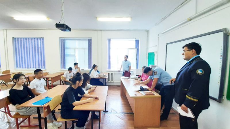 Қызылордада оқушыларға қауіпсіздік ережелері түсіндірілді