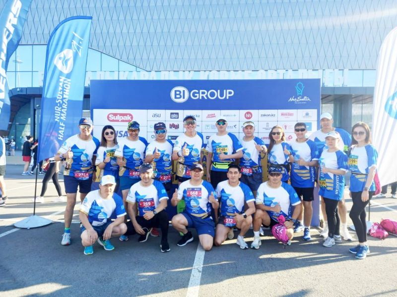 24 железнодорожника приняли участие в Nur-Sultan Half Marathon
