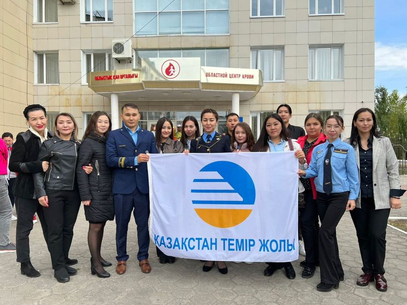 Костанайские железнодорожники стали донорами крови