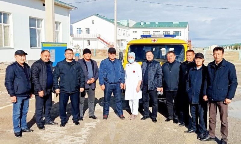 Шекарадағы Болашақ бекетіне жедел жәрдем көлігі жеткізілді
