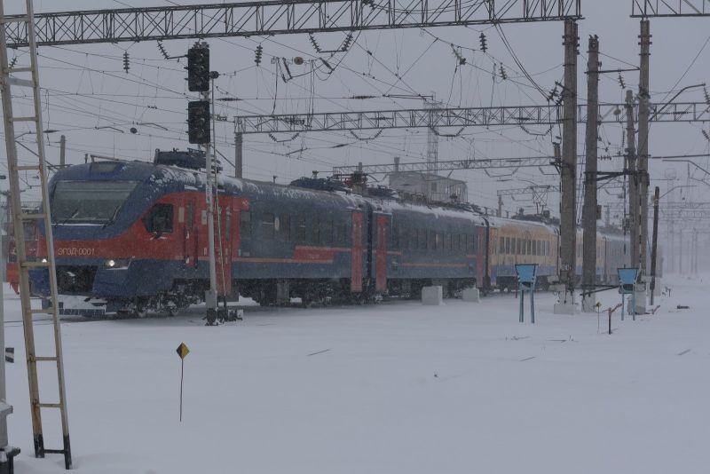 Железная дорога в непогоду работает в штатном режиме