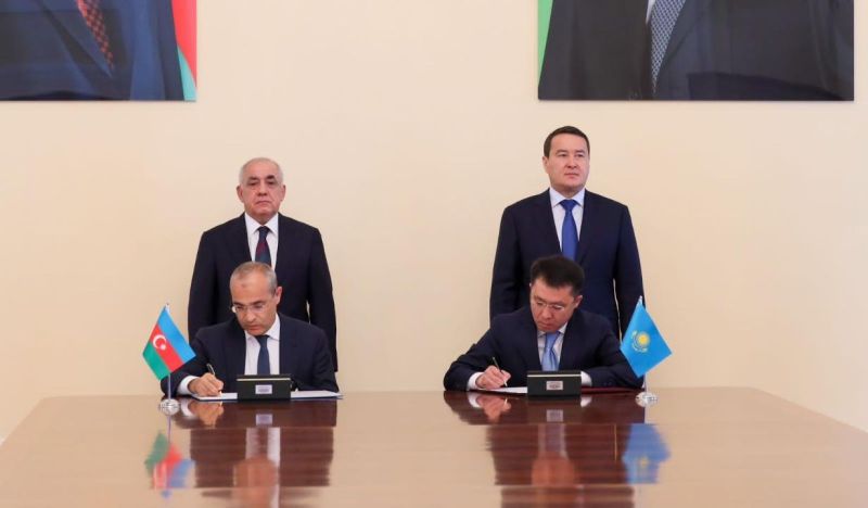 Қазақстан мен Әзірбайжан Транскаспий дәлізін дамыту бойынша меморандумға қол қойды
