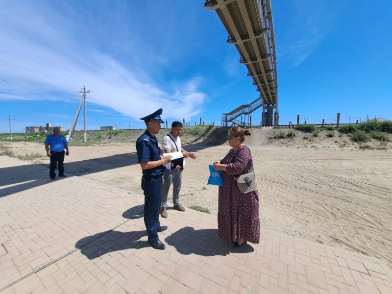 Правила безопасности на железной дороге напомнили кызылординцам