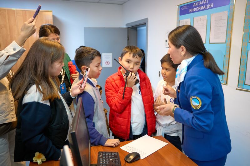 Оқушылар вокзал қызметімен танысты