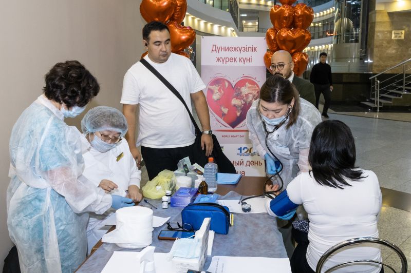 Всемирный день сердца прошел в КТЖ