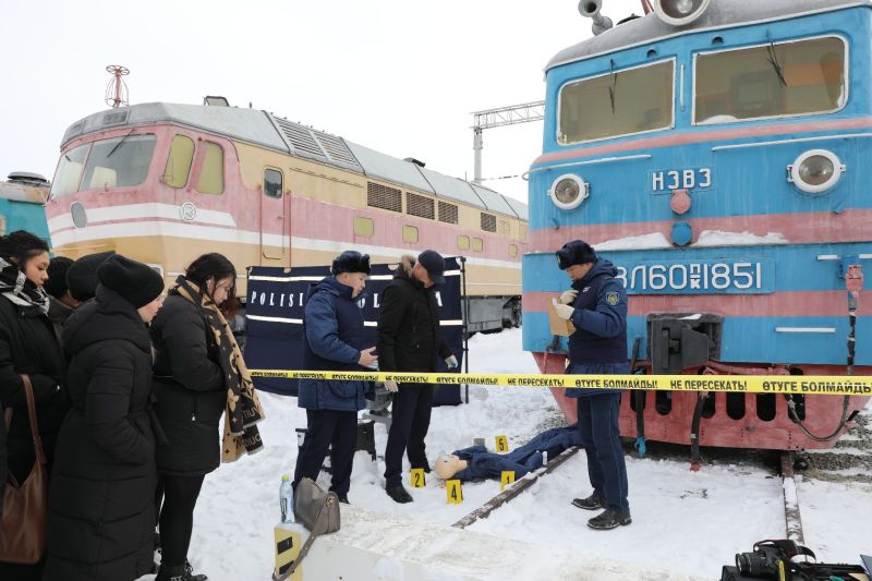 Семинар по расследованию железнодорожных происшествий провели транспортные полицейские в КТЖ (ФОТО)