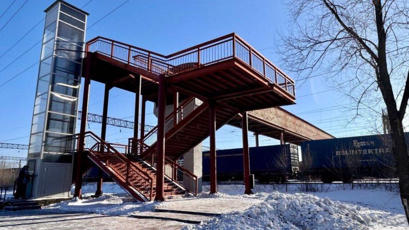 Қарағанды облысында теміржол үстімен өтетін жаяу жүргіншілер көпірі салынды