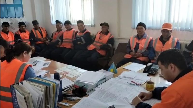 Внеплановые технические занятия провели на станции Жанаарка