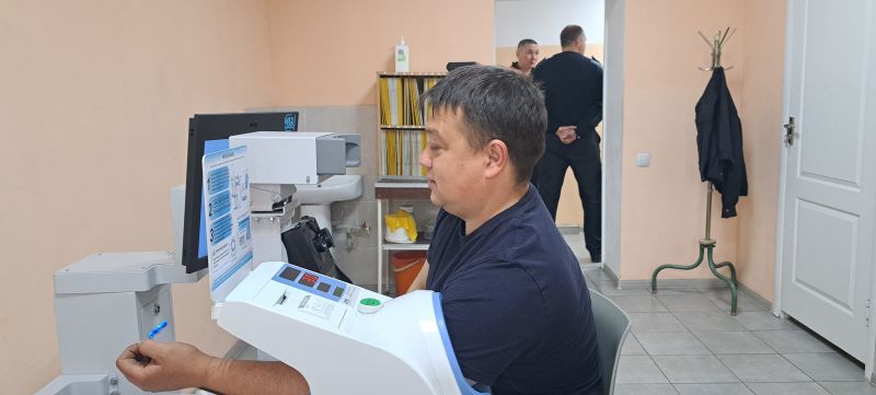Цифровой аппарат для медосвидетельствования работников появился в Оскеменском эксплуатационном локомотивном депо