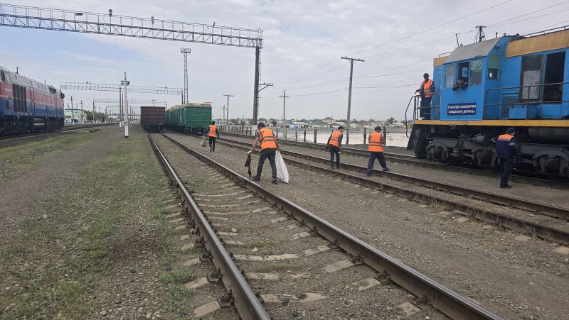 Теміржолшылар экологиялық акцияға үн қосты